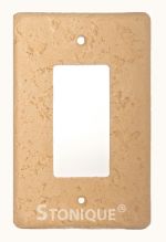 Stonique® Single Decora Plate Cover in Cocoa
